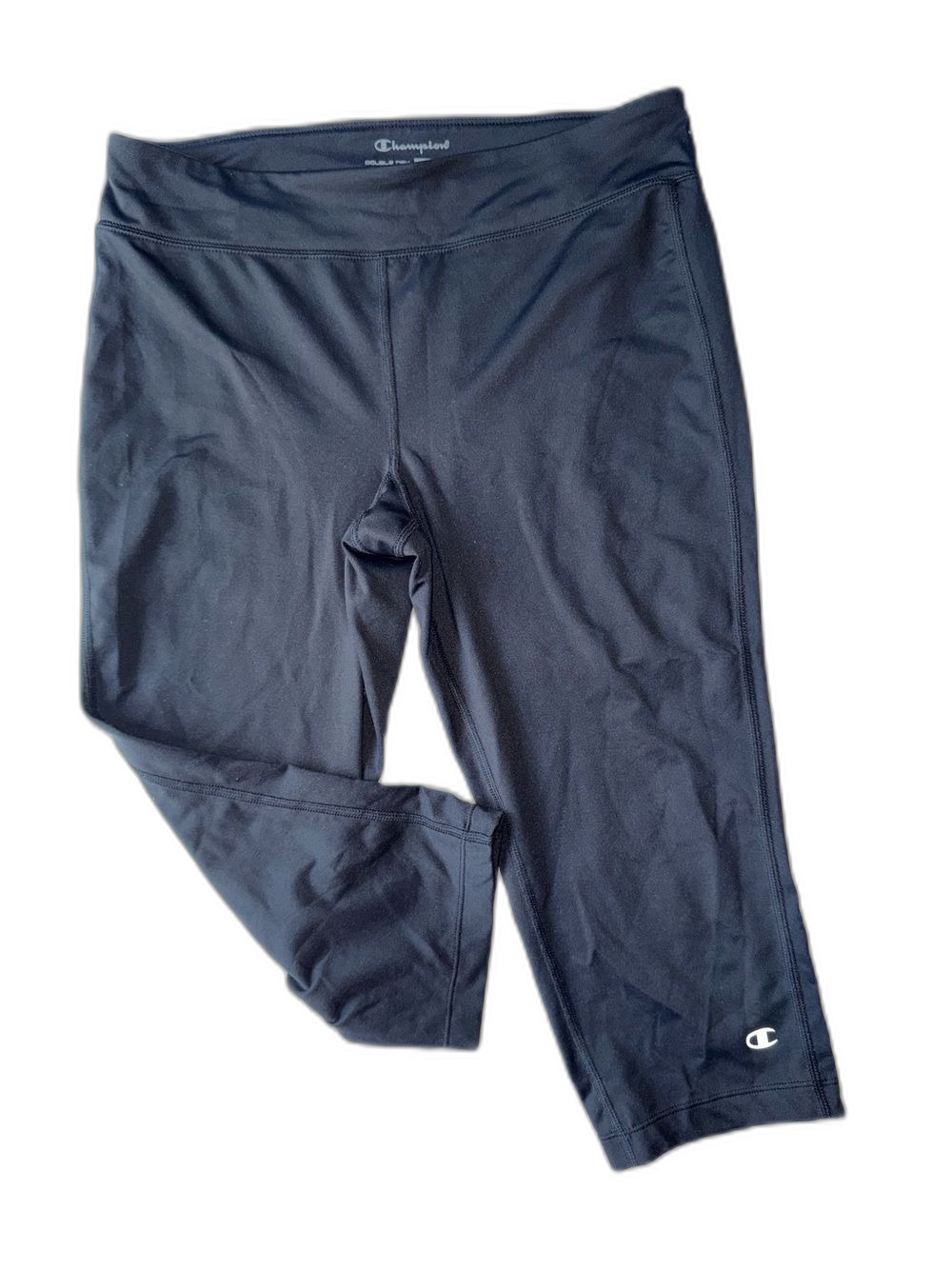 Champion Leggings Women’s Medium Double Dry Black Athletic Capri !